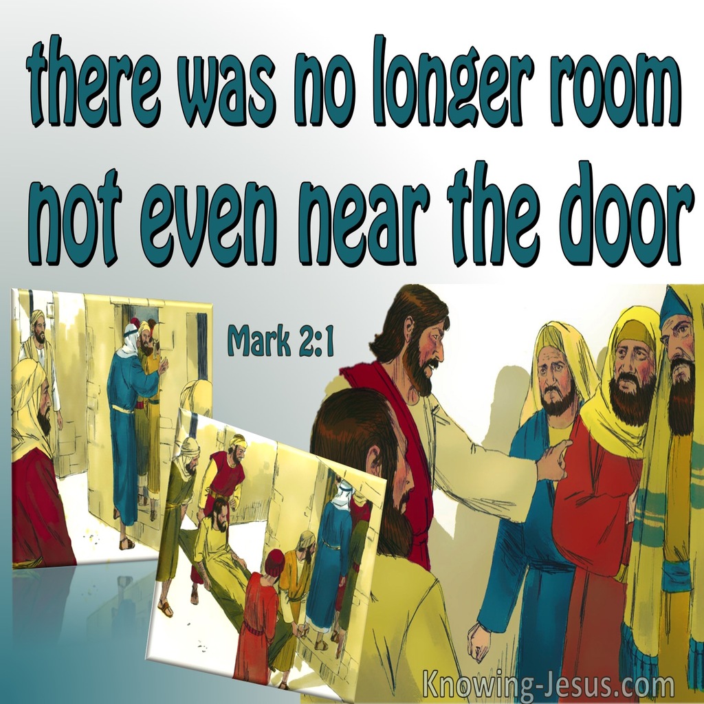 Mark 2:1 There Was No Room (green)